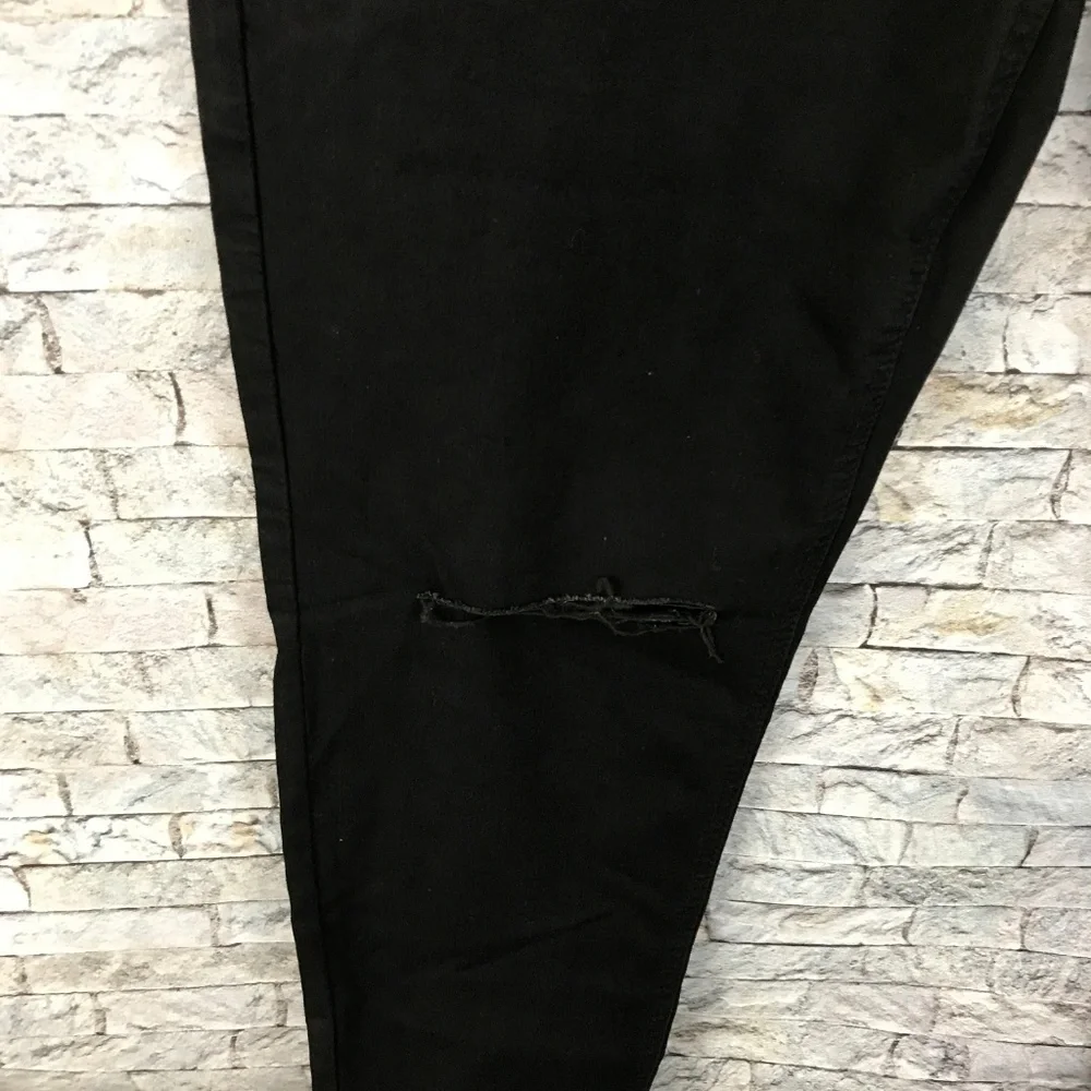 Glamorous Curve Black Distressed‎ Skinny Je…